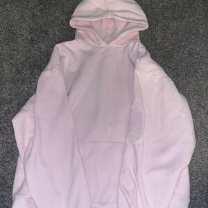 Skims pink oversized cotton sweatshirt